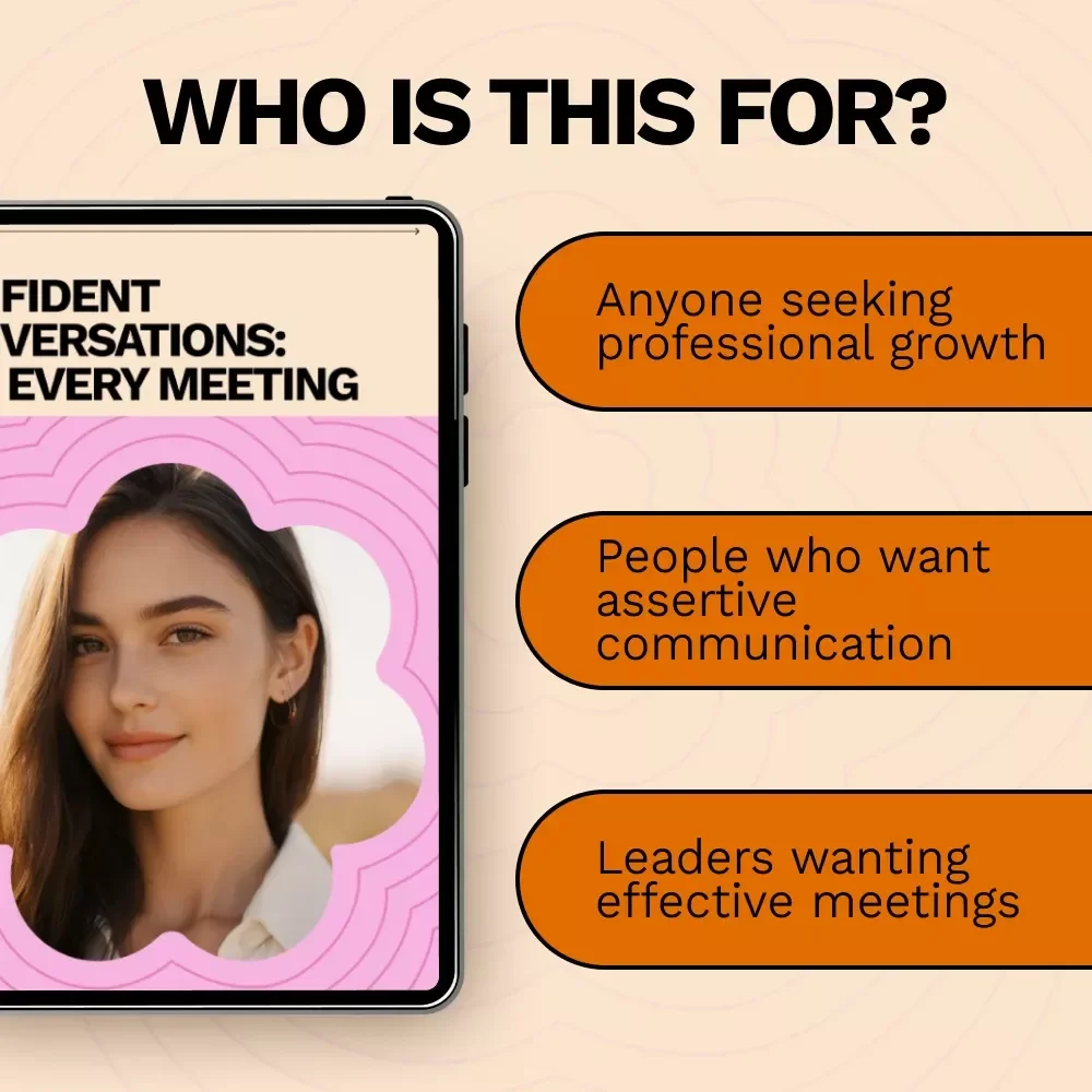Confident Conversations: Win Every Meeting - How to Feel Confident in Meetings with This Digital Guide