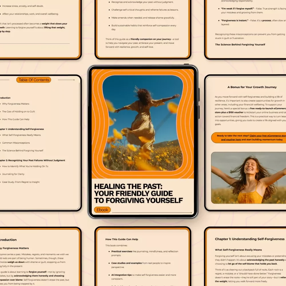 Healing the Past: Your Friendly Guide to Forgiving Yourself – Self-Forgiveness eBook | how to forgive yourself for past failures | Personal Growth & Emotional Healing Download