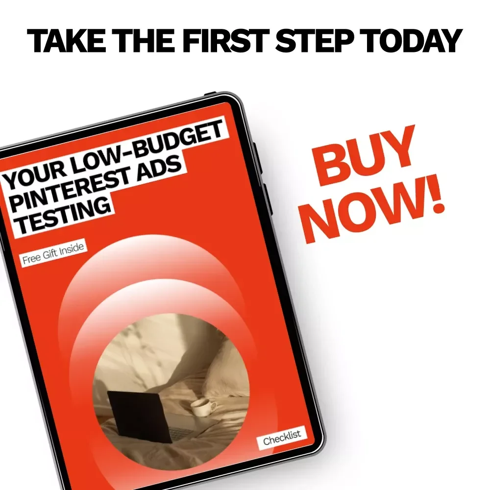 Your Low-Budget Pinterest Ads Testing Checklist | Smart Pinterest Ads for Low Budget Testing | Digital Marketing Checklist Download