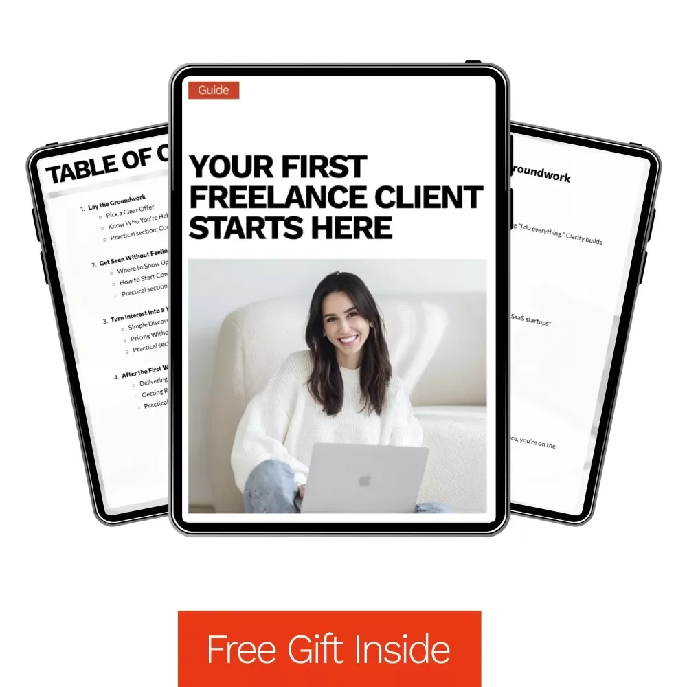 Your First Freelance Client Starts Here – Step-by-Step Guide on How to Get Your First Freelance Client, eBook, Checklist for Beginners