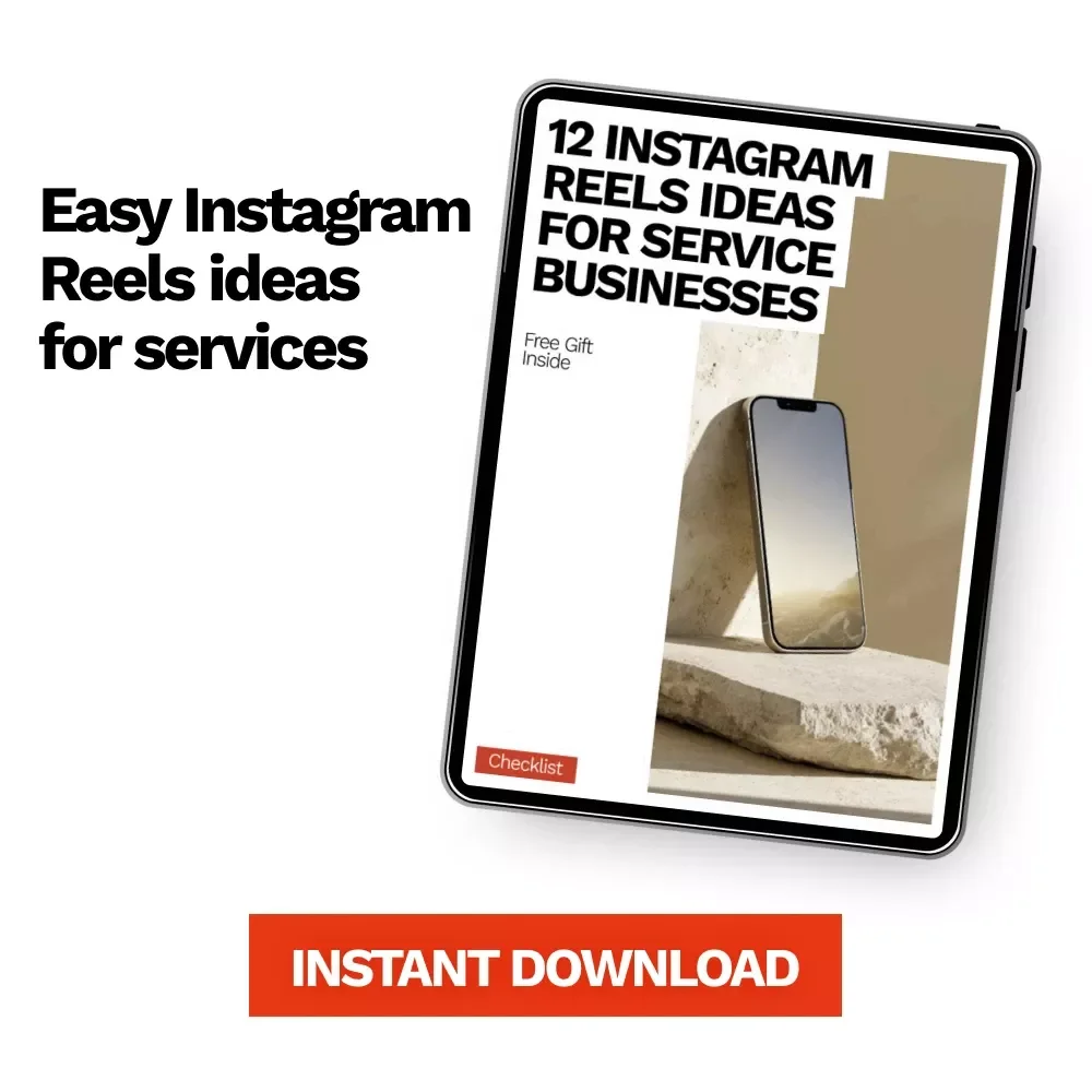 12 Instagram Reels Ideas for Service Businesses | Easy Content Checklist for Consistent Reels, Grow Engagement & Attract Clients