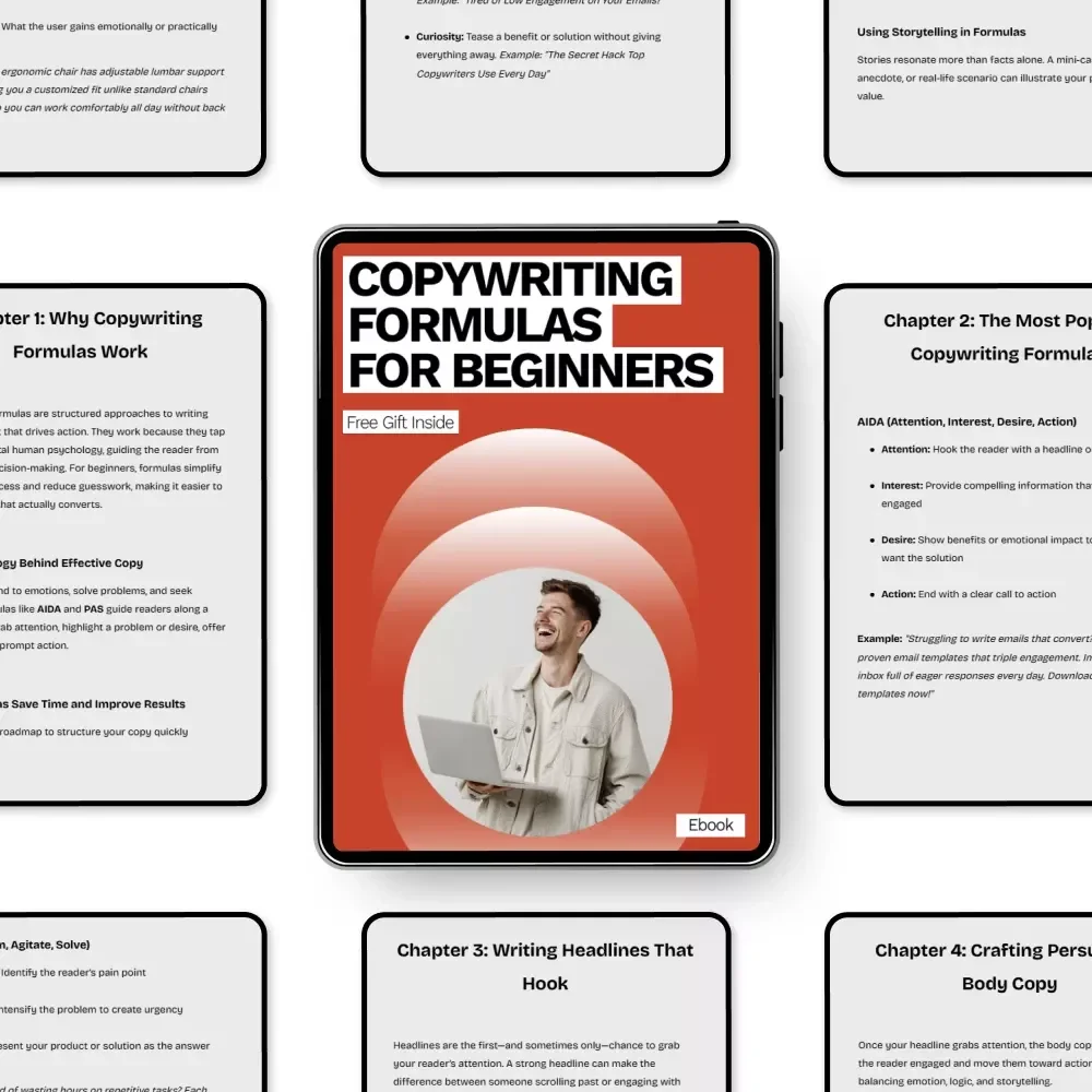 Copywriting Formulas for Beginners – Action-Driven eBook Guide to Proven Copywriting Formulas for Beginners, Headlines, CTAs & Conversion Copy