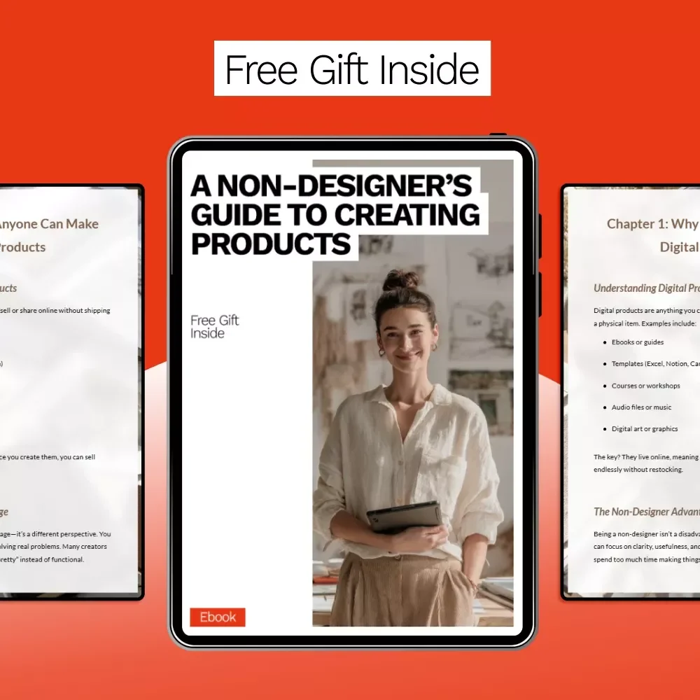 A Non-Designer’s Guide to Creating Products | Simple Digital Product Creation for Non Designers | Step-by-Step eBook for Beginners