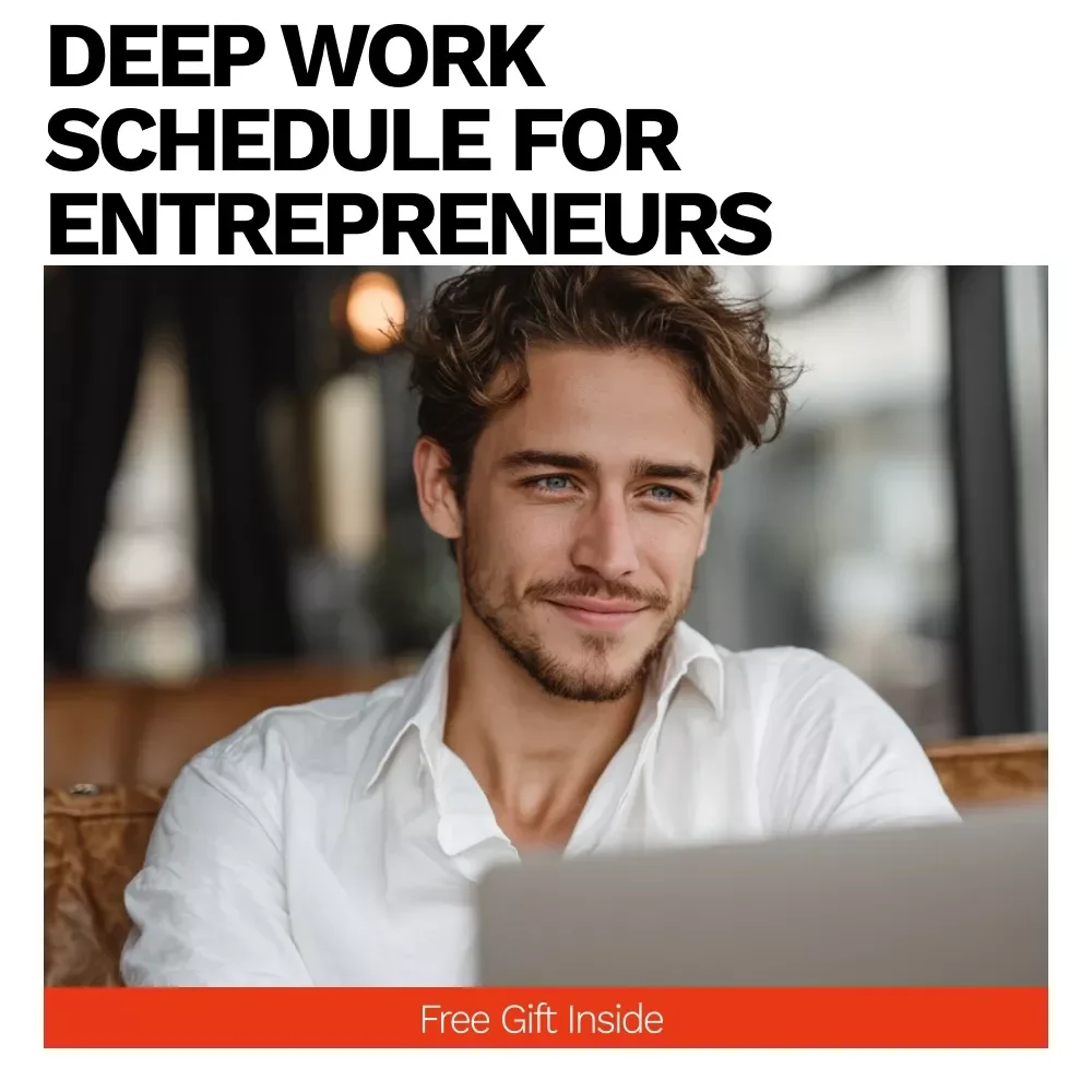 Deep Work Schedule Checklist for Entrepreneurs – Productivity Planner, Focus Guide, Time Management Digital Download for Busy Entrepreneurs