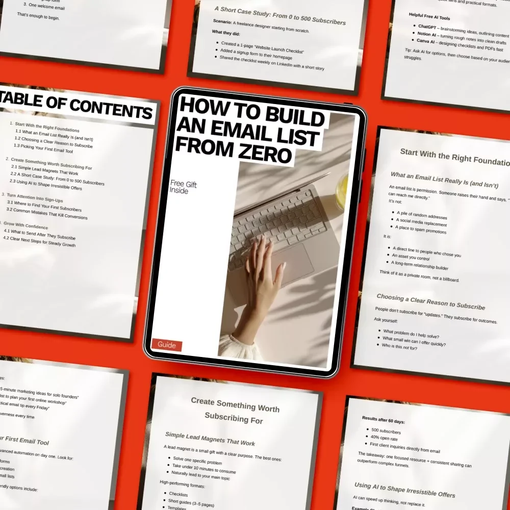 How to Build an Email List From Zero – Ultimate Guide to Grow Subscribers Fast, Step-by-Step Tips on How to Build an Email List From Zero for Beginners & Entrepreneurs