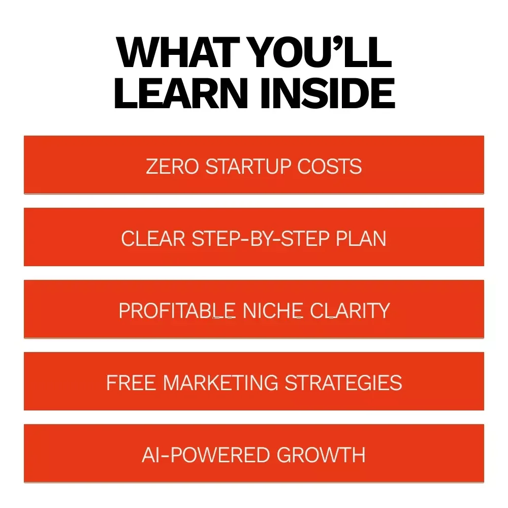 How to Start an Online Business with No Money | Step-by-Step Beginner eBook Guide | Learn How to Start an Online Business with No Money Using Free Tools & AI