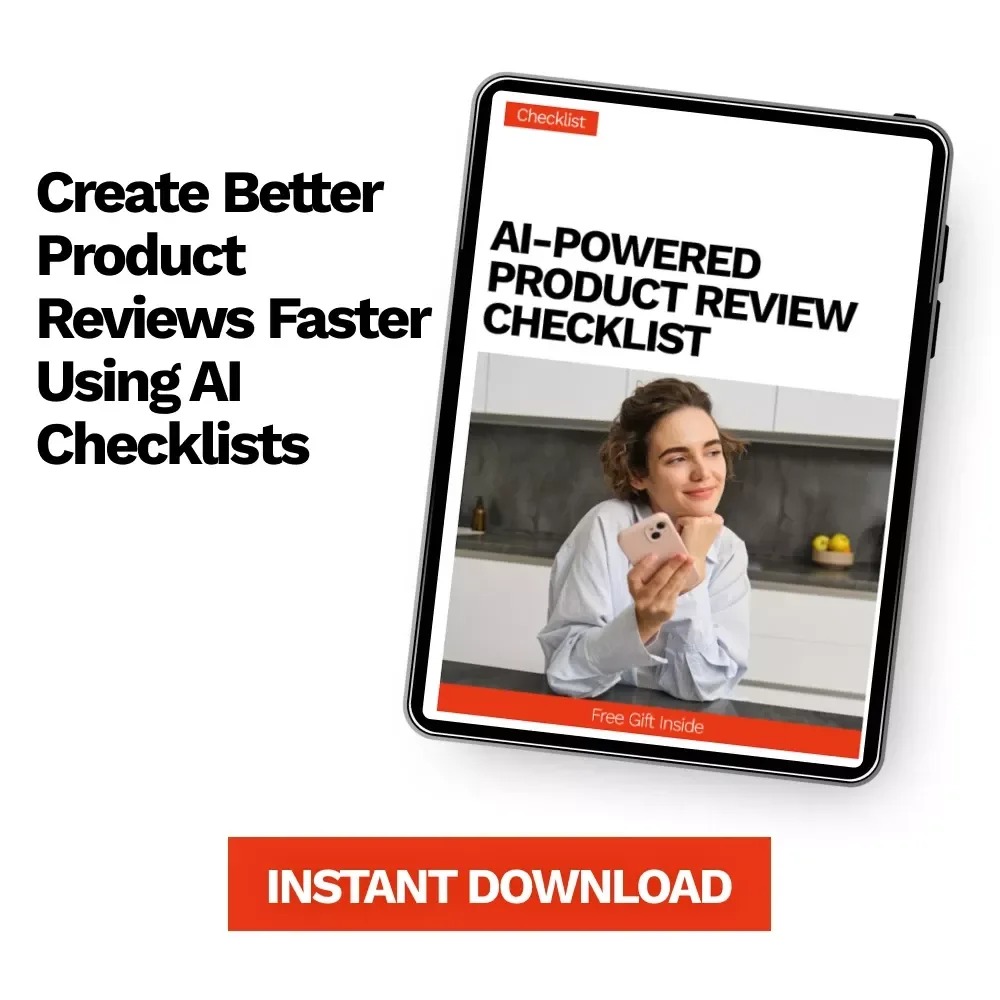 AI-Powered Product Review Checklist | Digital Download for Sellers & Creators | AI for Writing Product Reviews Guide