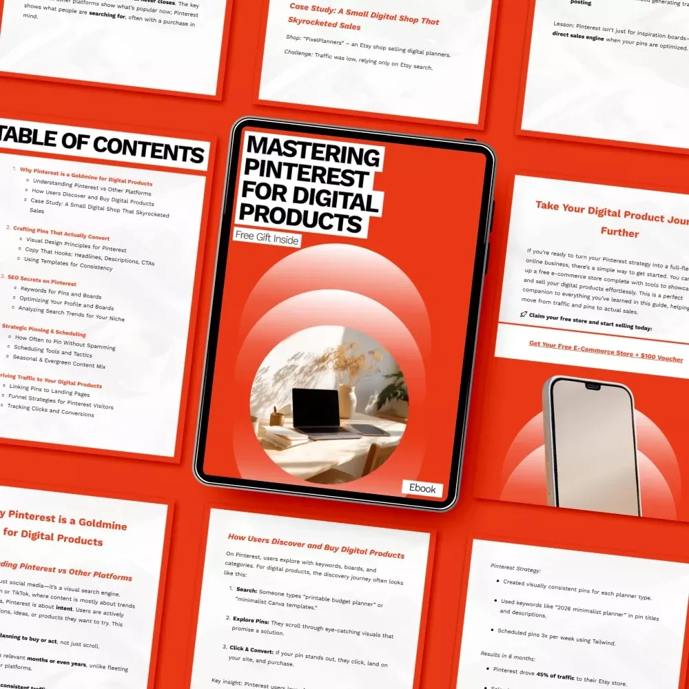 Mastering Pinterest for Digital Products: The Ultimate Pinterest Strategy for Digital Products eBook for Boosting Traffic, Conversions, and Sales