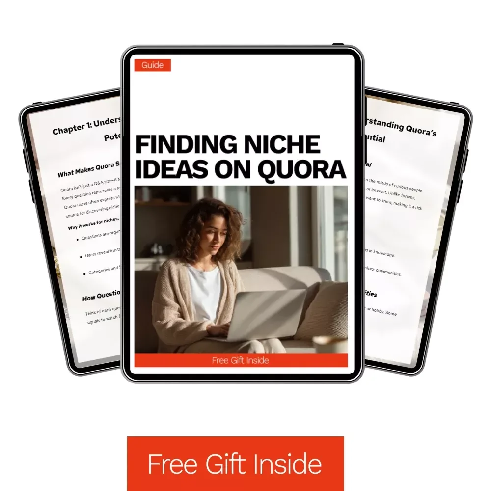 Finding Niche Ideas on Quora – Step-by-Step Guide for Using Quora to Find Niche Questions, Profitable Content Ideas, Market Research & Digital Product Inspiration