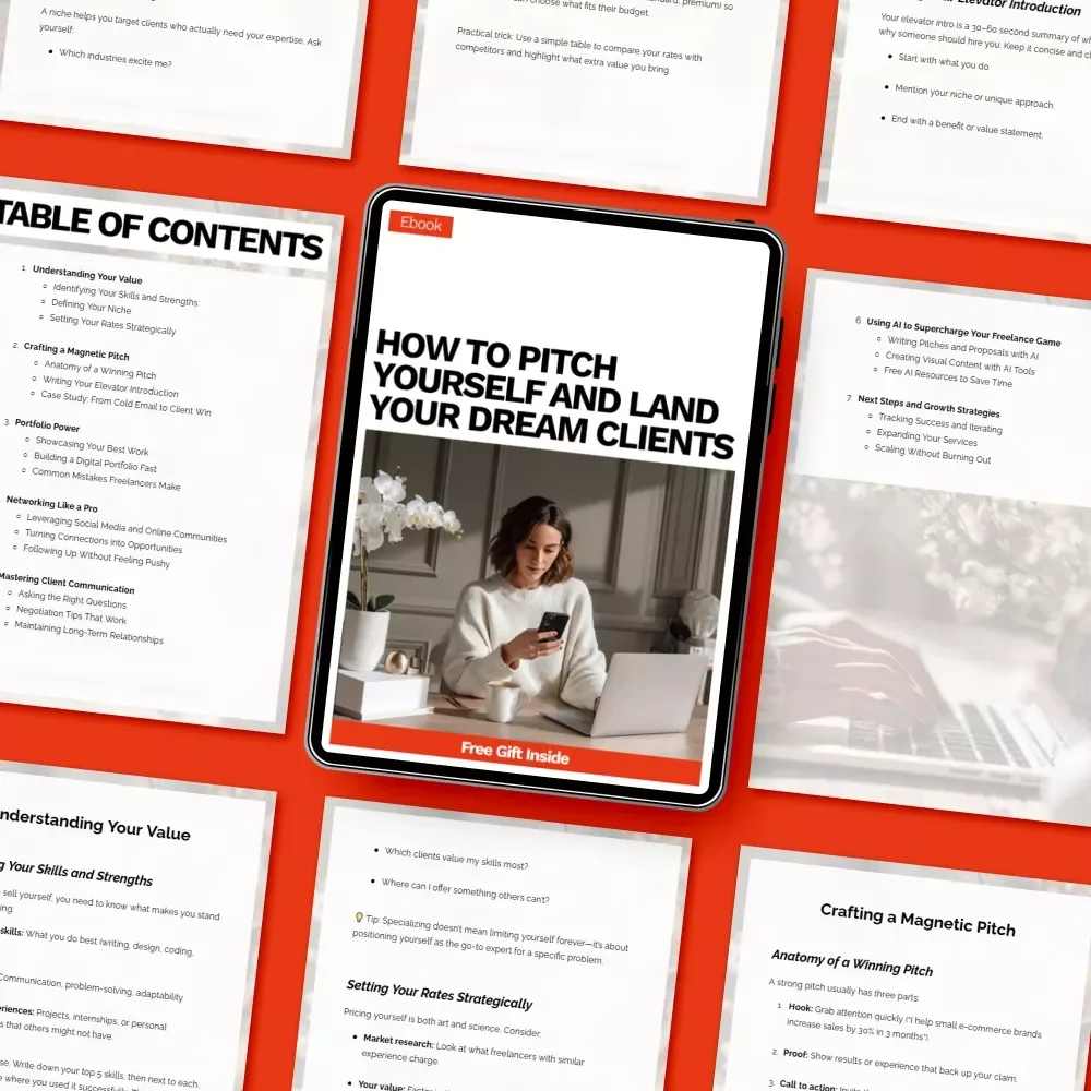 How to Pitch Yourself and Land Your Dream Clients – Ultimate Freelancer Guide on How to Pitch Yourself as a Freelancer, Win Clients, Build a Portfolio, and Grow Your Business