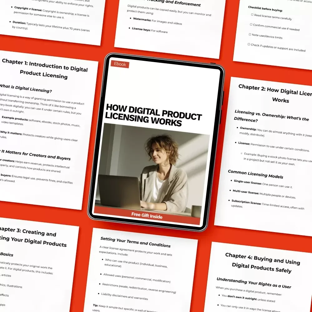 How Digital Product Licensing Works – Simple Guide to Digital Product Licensing How It Works for Creators & Buyers | eBook Download