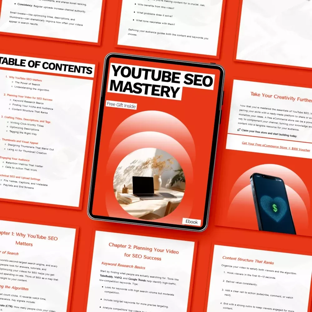 YouTube SEO Mastery: Ultimate YouTube SEO Checklist for New Videos eBook – Boost Views, Rankings & Engagement