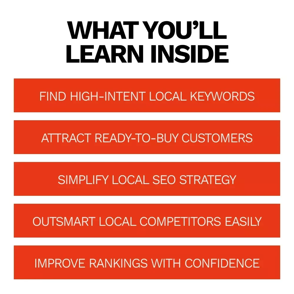 Local SEO Keyword Research That Drives Customers to Your Door | Keyword Research for Local SEO eBook for Small Businesses, Local Marketing Guide, AI-Powered SEO Strategy
