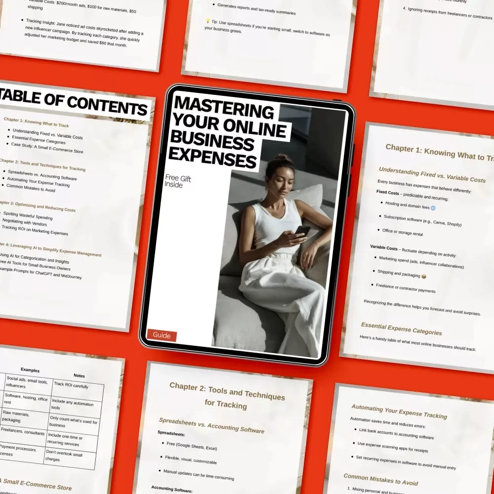 Mastering Your Online Business Expenses: Ultimate Guide on What Online Business Expenses to Track for E-Commerce, Freelancers, and Small Business Owners
