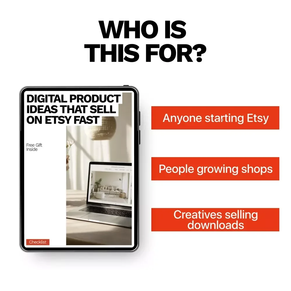 Digital Product Ideas That Sell on Etsy Fast – Ultimate Checklist for Etsy Sellers, Proven Digital Product Ideas That Sell on Etsy, Step-by-Step Guide to Boost Etsy Sales