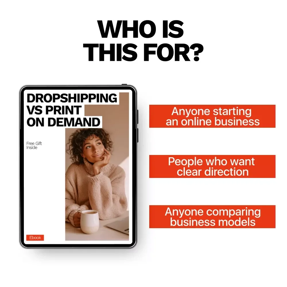 Dropshipping vs Print on Demand – The Ultimate Beginner-Friendly Ebook Explaining the Dropshipping vs Print on Demand Difference