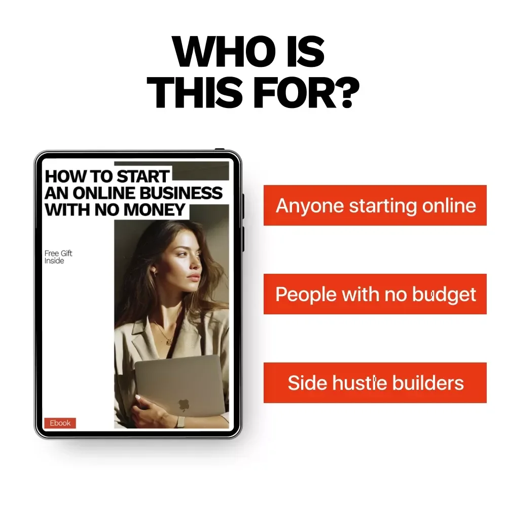 How to Start an Online Business with No Money | Step-by-Step Beginner eBook Guide | Learn How to Start an Online Business with No Money Using Free Tools & AI