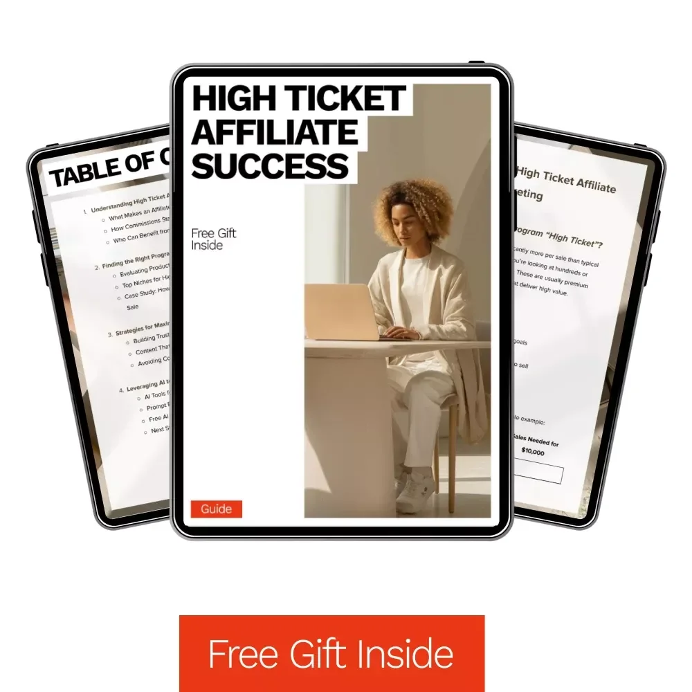 High Ticket Affiliate Success | Step-by-Step Guide to Profiting From High Ticket Affiliate Marketing Programs | Digital Download