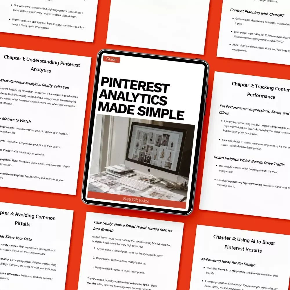 Pinterest Analytics Made Simple – Step-by-Step Guide to Pinterest Analytics What to Track, Metrics That Matter, Content Performance & AI Tools for Growth