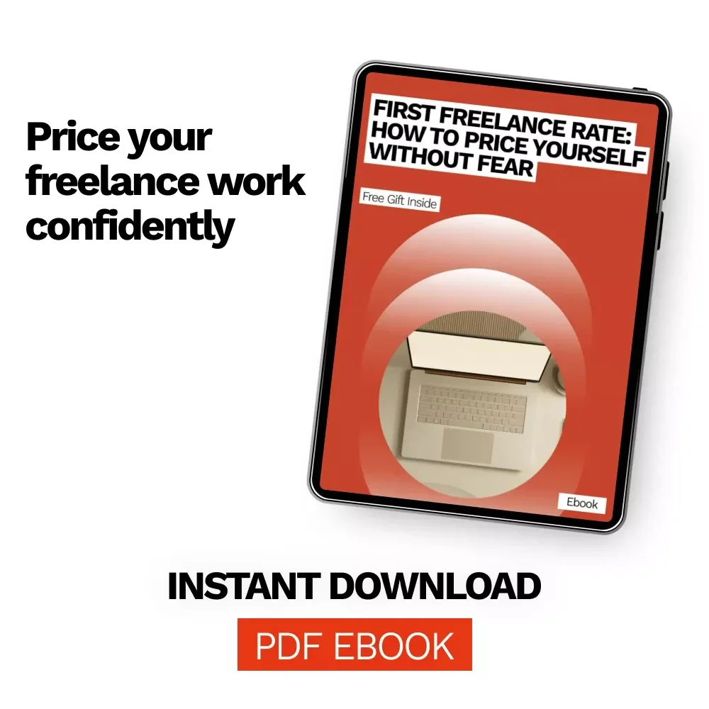 First Freelance Rate: How to Price Yourself Without Fear | Beginner Freelancer Ebook on Confidence, Pricing Strategy & How to Negotiate Your First Freelance Rate