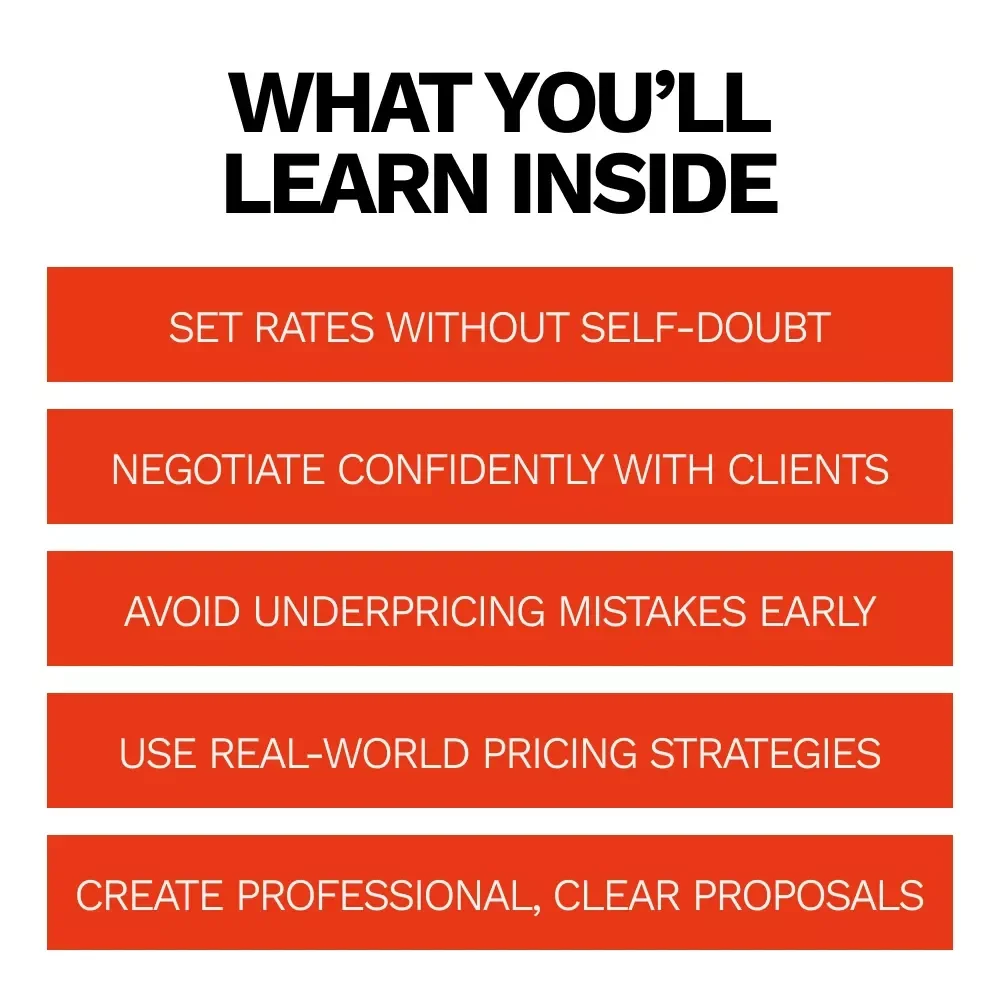 First Freelance Rate: How to Price Yourself Without Fear | Beginner Freelancer Ebook on Confidence, Pricing Strategy & How to Negotiate Your First Freelance Rate
