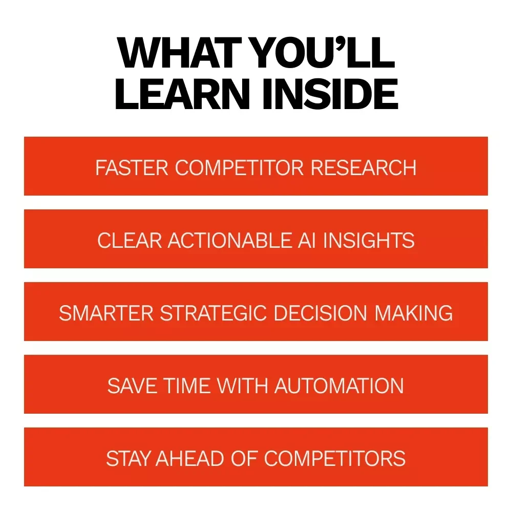 AI Secrets to Beating Your Competitors | Digital Guide to Smarter Competitor Analysis, AI Tools & Strategy Insights for Modern Businesses