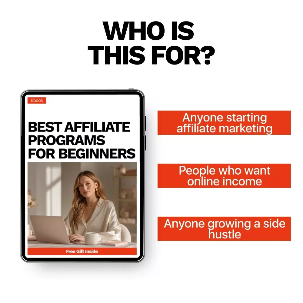 Best Affiliate Programs for Beginners | Step-by-Step Affiliate Marketing Ebook for Passive Income, Online Business & Digital Marketing Starters