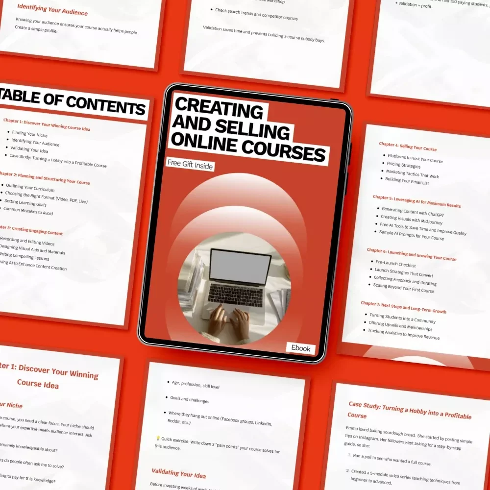 Creating and Selling Online Courses – Practical eBook Guide on How to Create and Sell an Online Course with AI Tools, Course Planning, Marketing & Scalable Growth