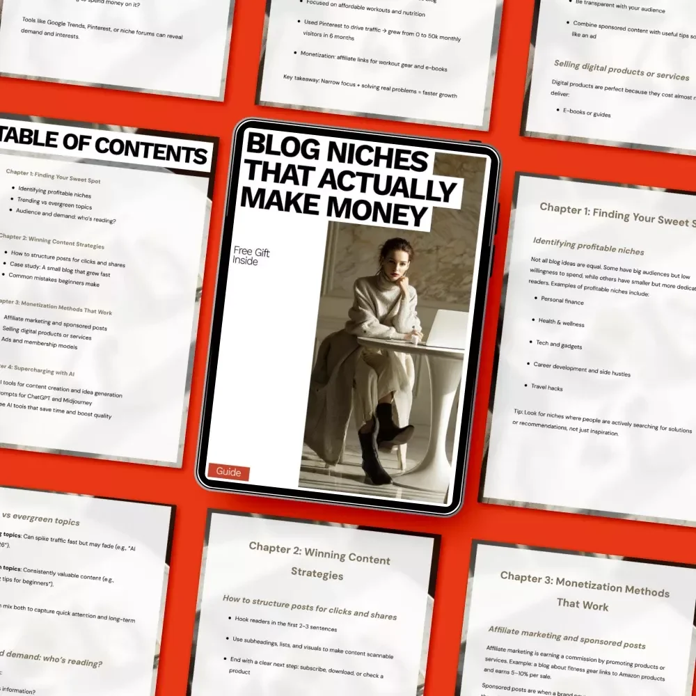 Blog Niches That Actually Make Money – Profitable Blog Niches Guide for Smart Bloggers, Content Creators & Digital Entrepreneurs