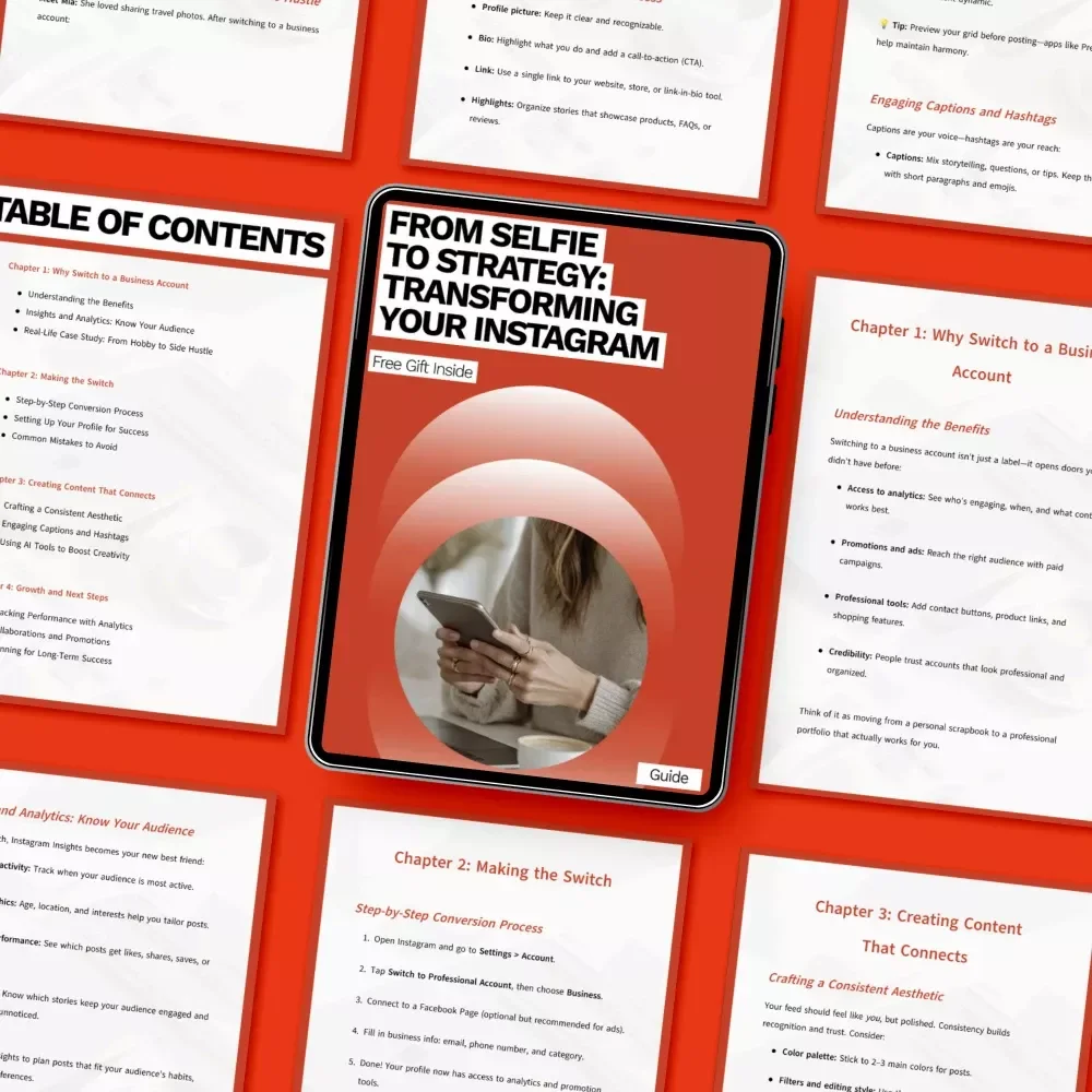 From Selfie to Strategy: Transforming Your Instagram | Step-by-Step Guide for Converting Personal Instagram to Business & Growing with Confidence