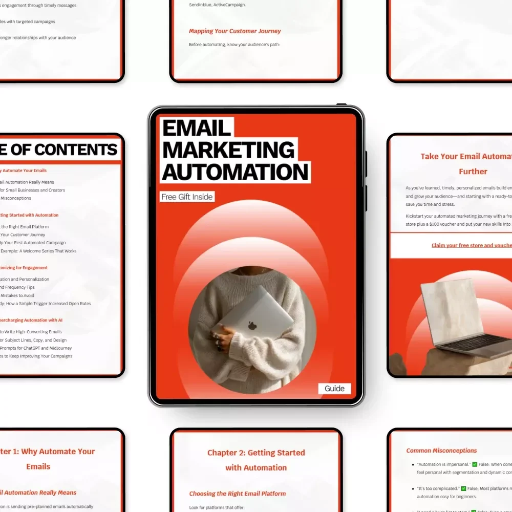 Email Marketing Automation Guide | Email Marketing Automation for Beginners | Step-by-Step Digital Download for Small Business & Creators