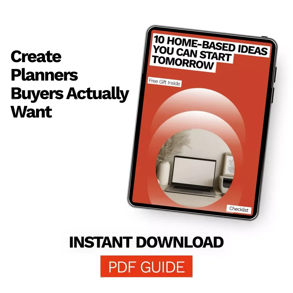 Printable Planner Ideas That Actually Sell – Profitable Planner Checklist for Etsy Sellers, Digital Product Creators & Side Hustlers