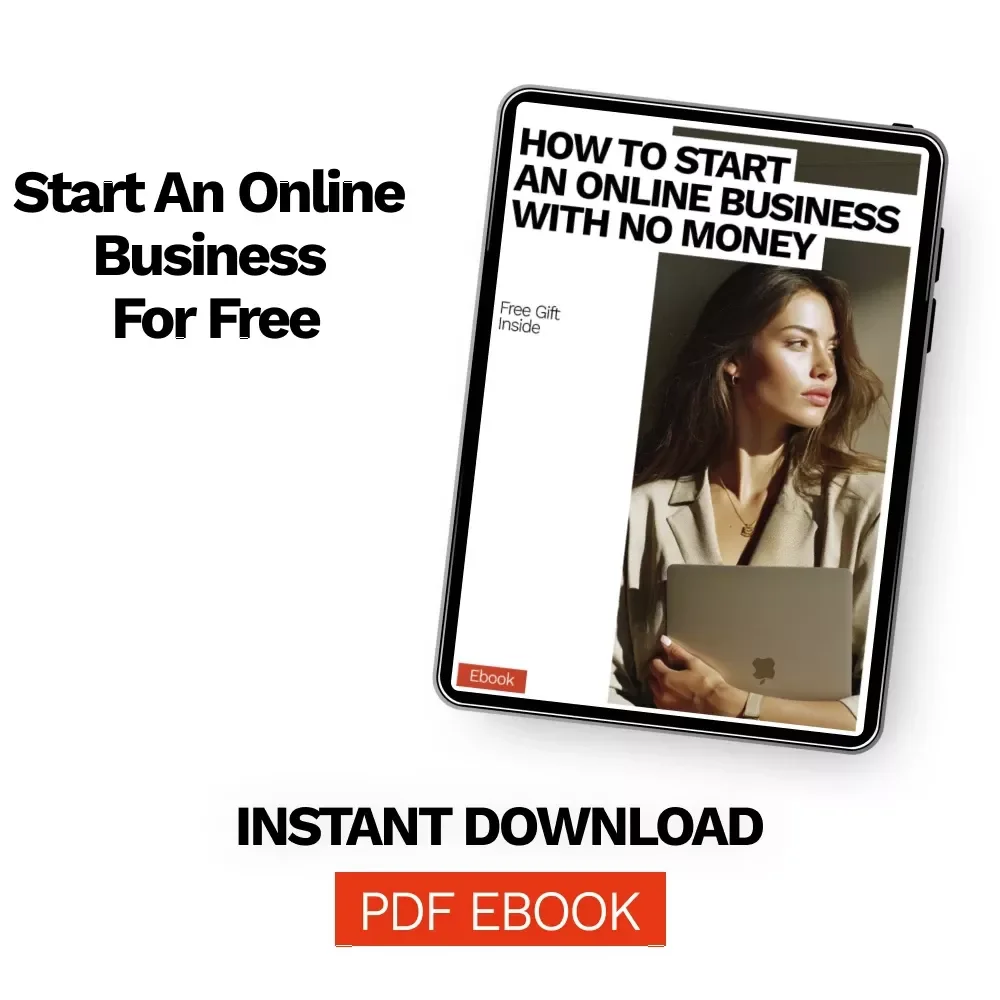 How to Start an Online Business with No Money | Step-by-Step Beginner eBook Guide | Learn How to Start an Online Business with No Money Using Free Tools & AI