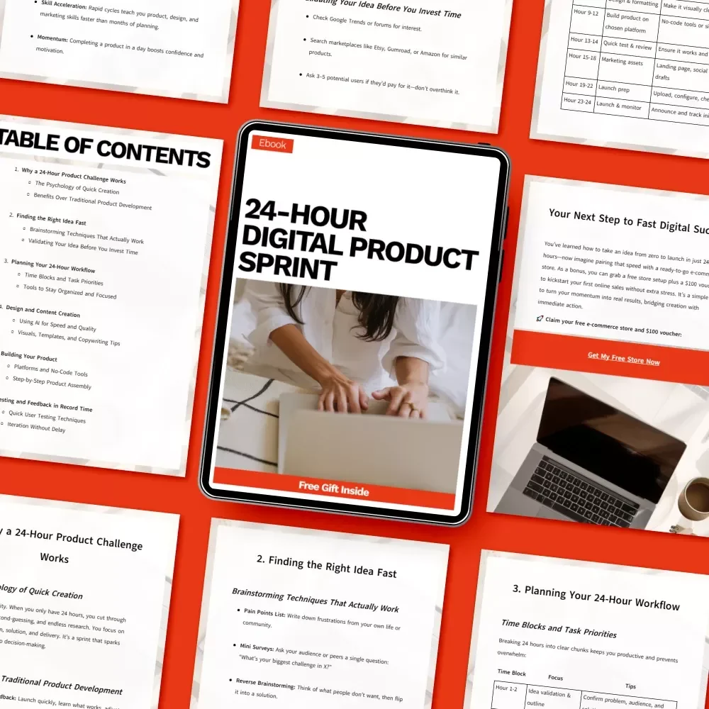 24-Hour Digital Product Sprint: The Ultimate eBook for Creating a Digital Product in 24 Hours