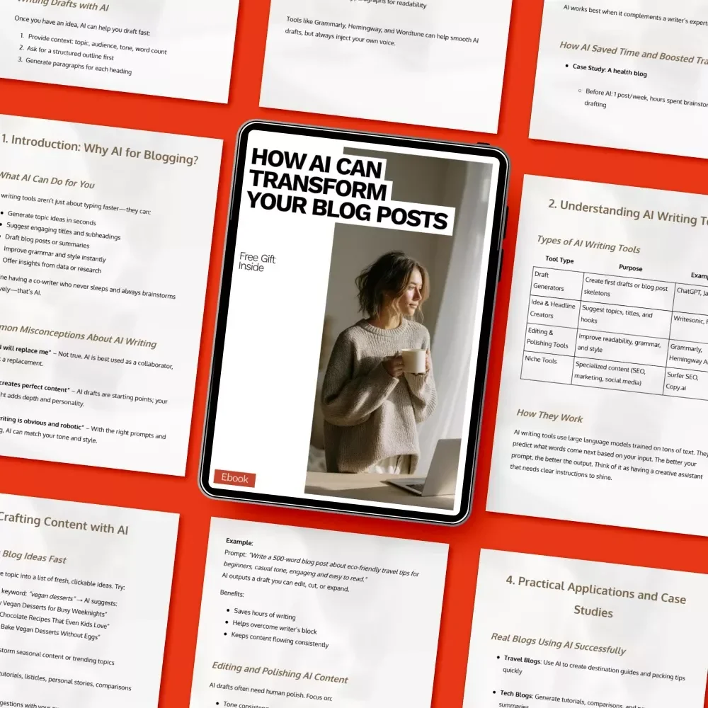 How AI Can Transform Your Blog Posts – Smart eBook Guide to ai writing tools for blog posts, Faster Content Creation, Better SEO & Consistent Blogging