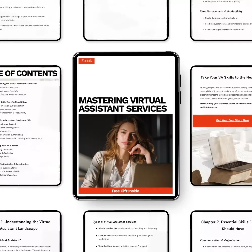 Mastering Virtual Assistant Services – Practical eBook Guide to Virtual Assistant Services to Offer, Build Skills, Find Clients & Grow a Profitable VA Business