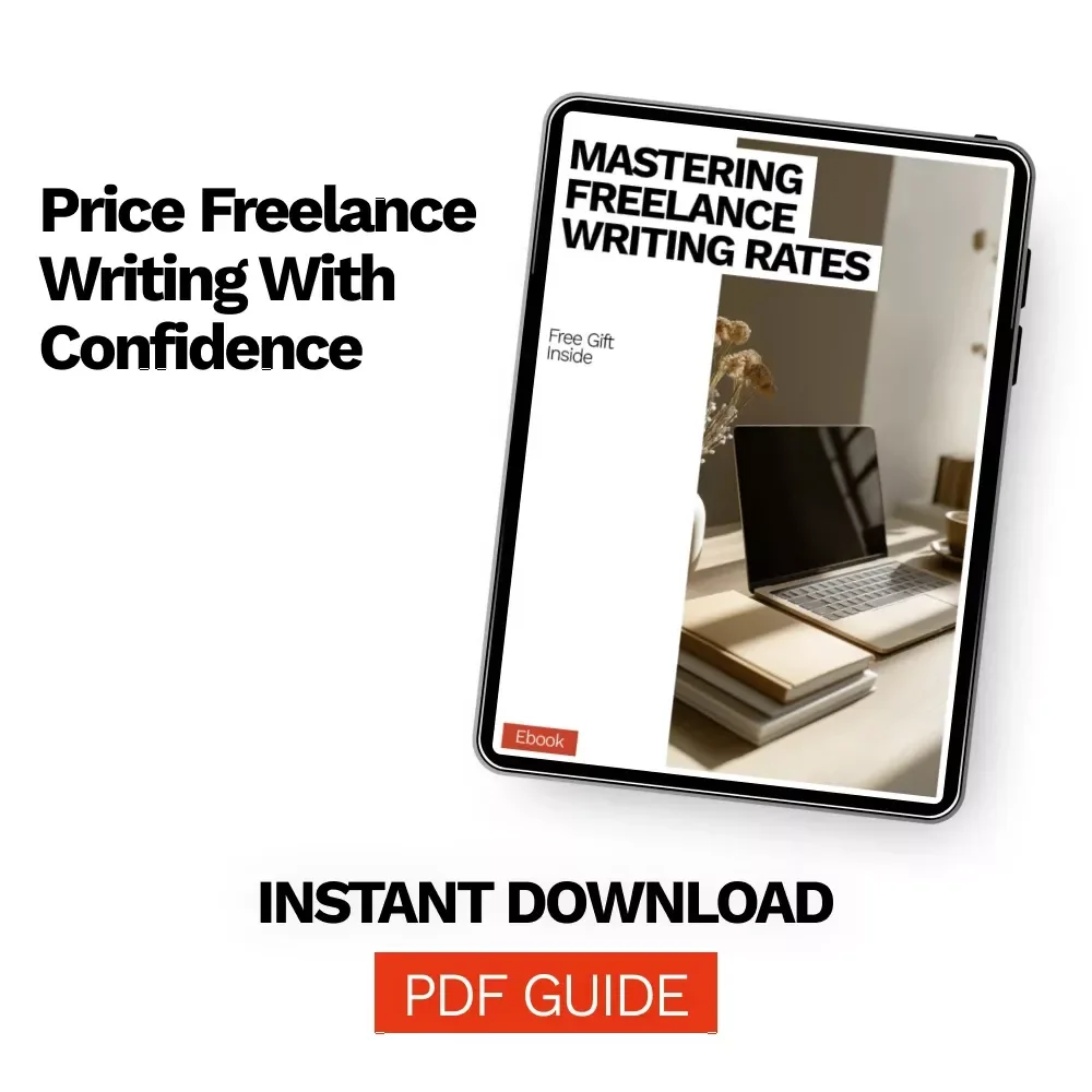 Mastering Freelance Writing Rates | Ebook Guide on How Much to Charge for Freelance Writing, Pricing Strategies, Negotiation Tips & Real Examples