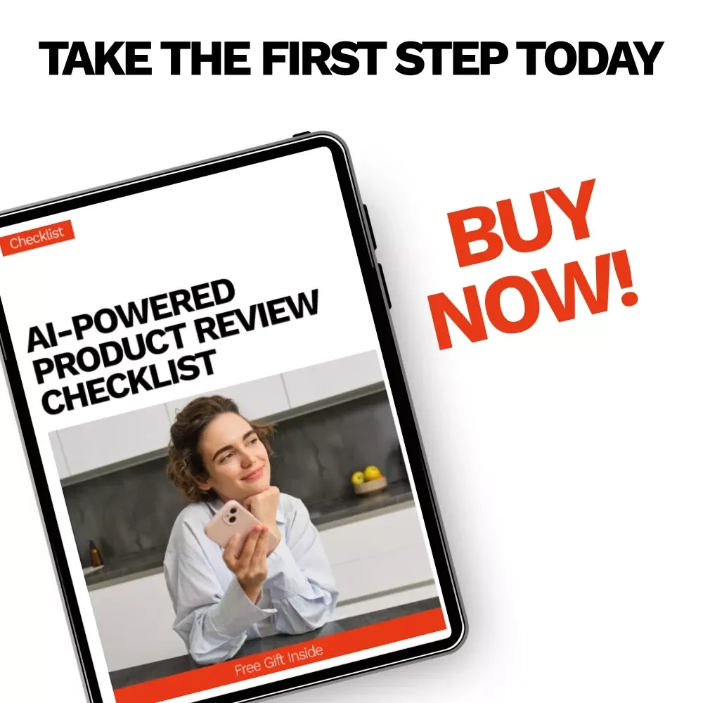 AI-Powered Product Review Checklist | Digital Download for Sellers & Creators | AI for Writing Product Reviews Guide