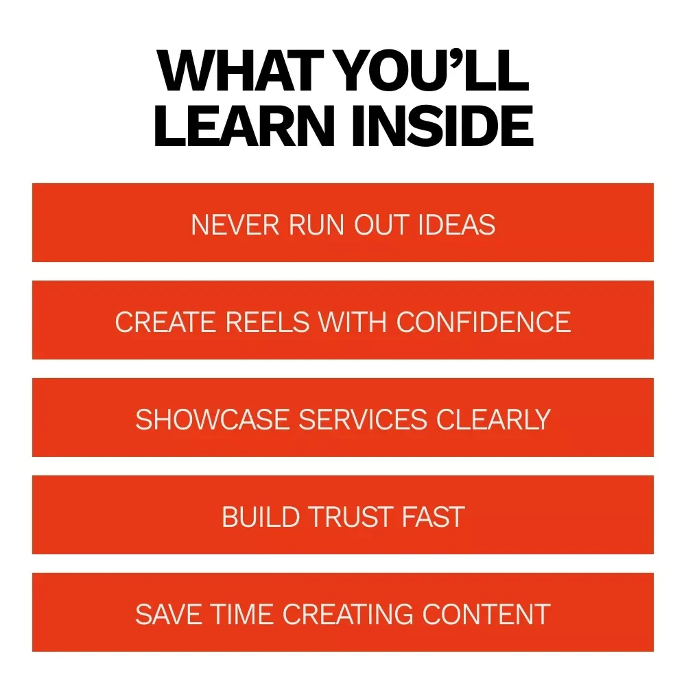 12 Instagram Reels Ideas for Service Businesses | Easy Content Checklist for Consistent Reels, Grow Engagement & Attract Clients