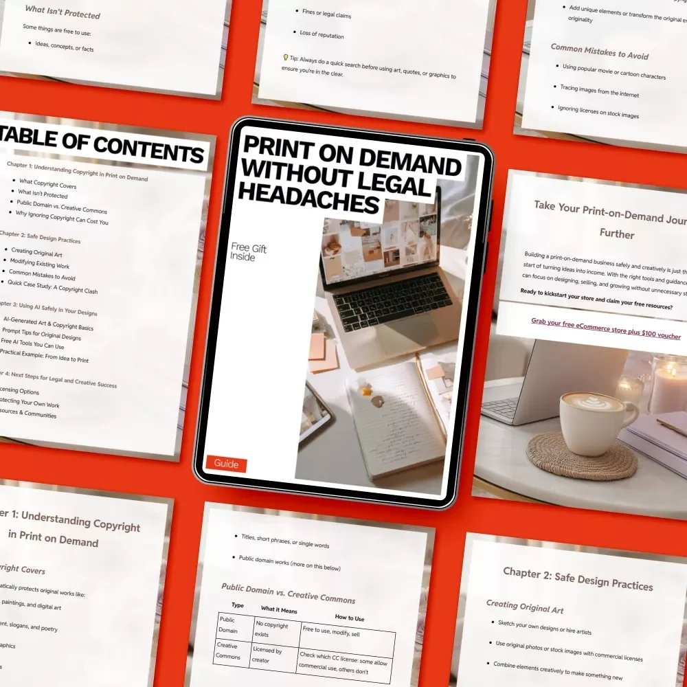 Print on Demand Without Legal Headaches – Practical Guide to Print on Demand Copyright Rules to Avoid for Sellers & Designers