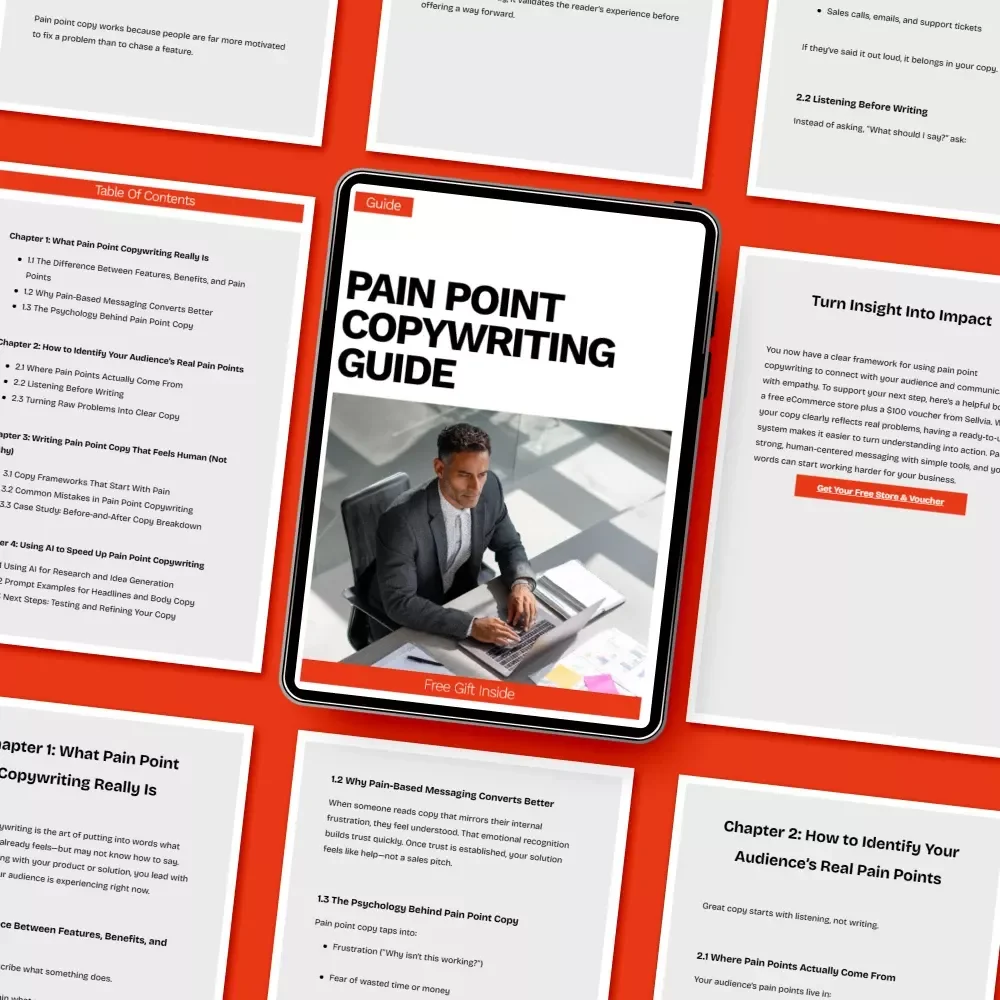 Pain Point Copywriting Guide – Digital Marketing Writing Resource for pain point copywriting how to do it, Sales Pages, Emails & Brand Messaging