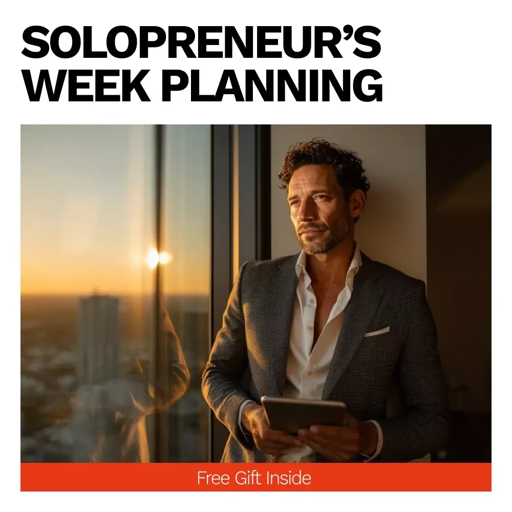Solopreneur’s Week Planning – Ultimate Weekly Planning for Solopreneurs Checklist to Boost Productivity & Focus