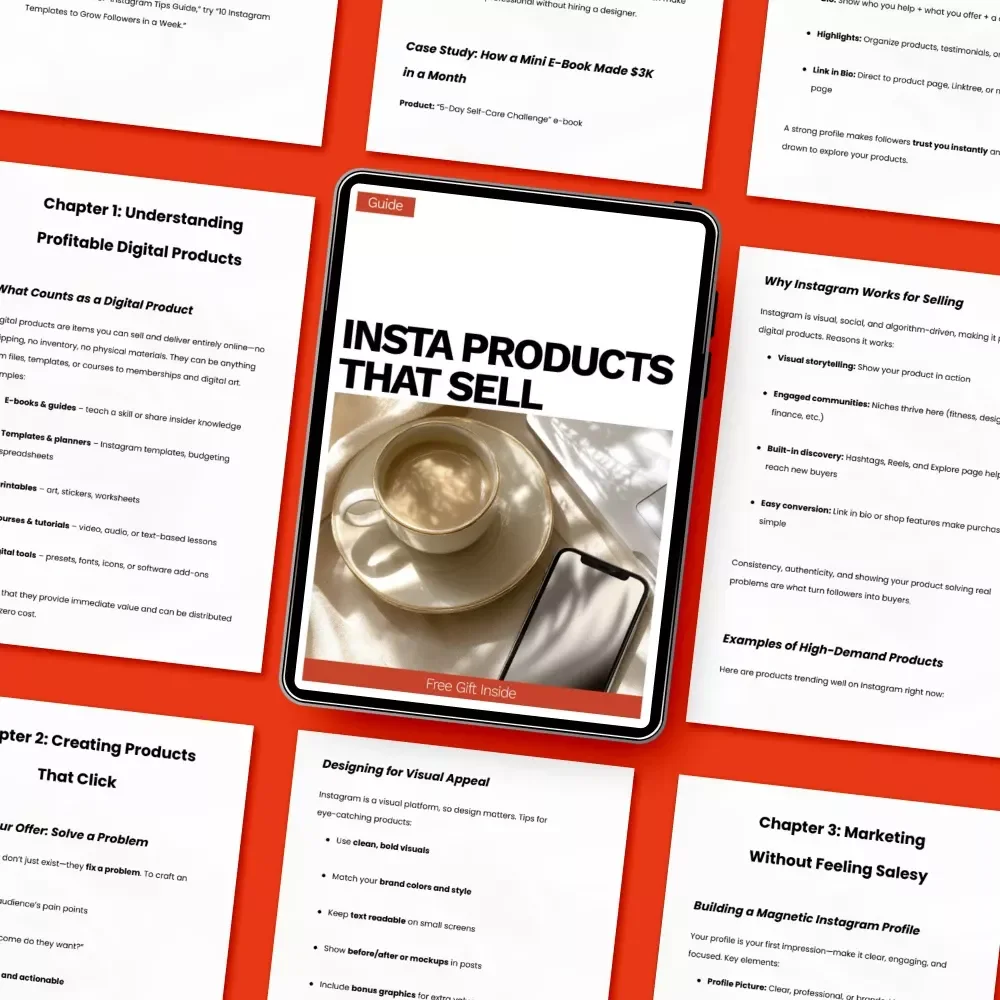 Insta Products That Sell – A Step-by-Step Guide to Creating Profitable Digital Products for Instagram Creators & Online Entrepreneurs