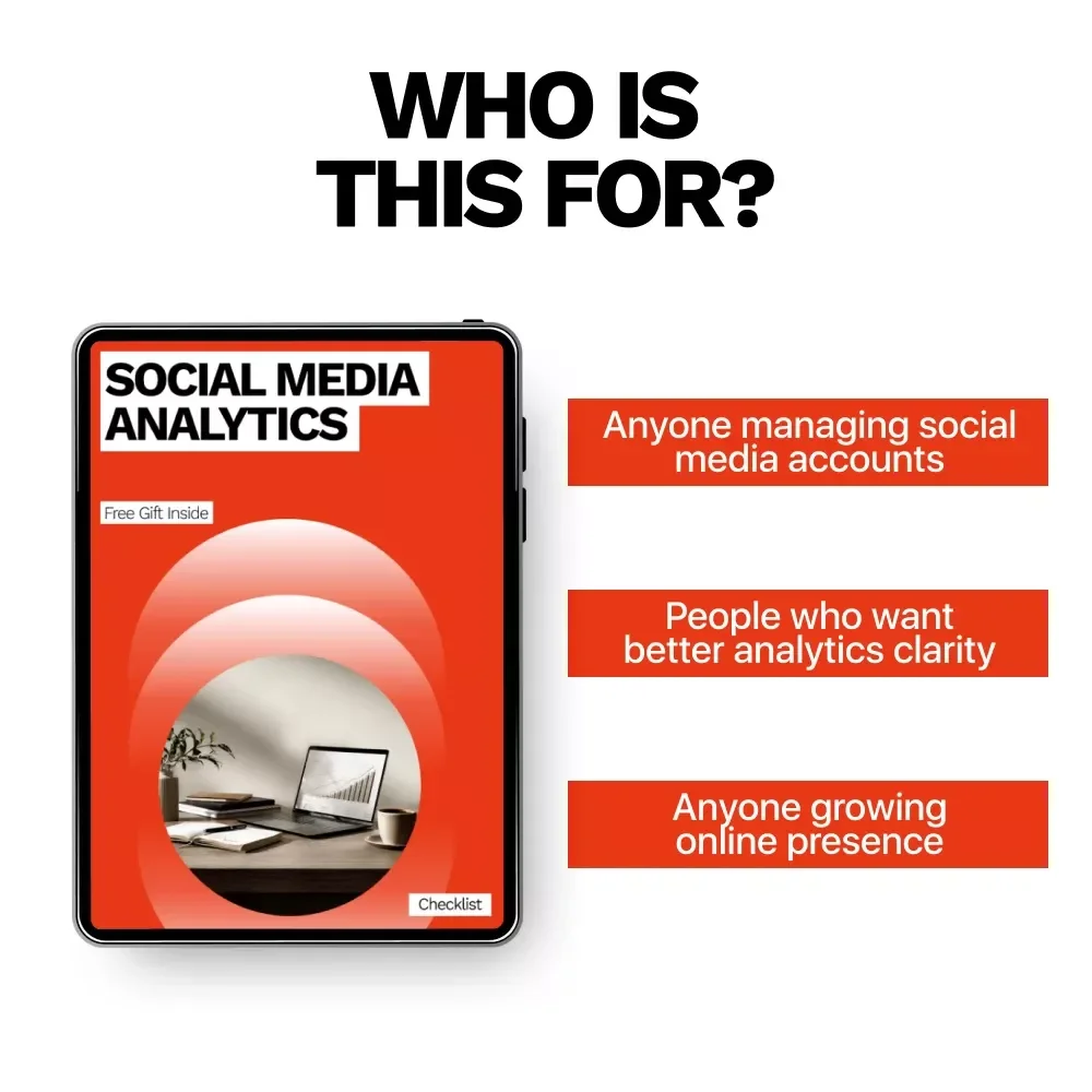 Social Media Analytics Checklist – Social Media Analytics What to Track | Easy Metrics Guide for Growth, Engagement & Conversions