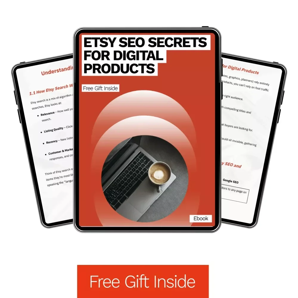 Etsy SEO Secrets for Digital Products – eBook with Proven Etsy SEO Tips for Digital Products, Listing Optimization & Keyword Strategy for More Views and Sales