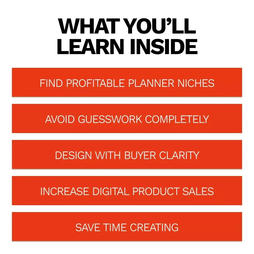 Printable Planner Ideas That Actually Sell – Profitable Planner Checklist for Etsy Sellers, Digital Product Creators & Side Hustlers