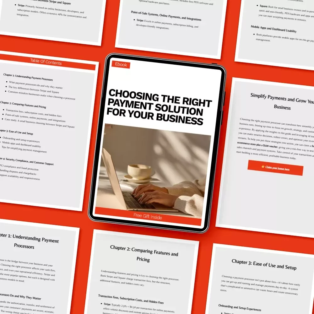 Choosing the Right Payment Solution for Your Business: Stripe vs Square Which Is Better – Complete eBook Guide for Small Business Owners