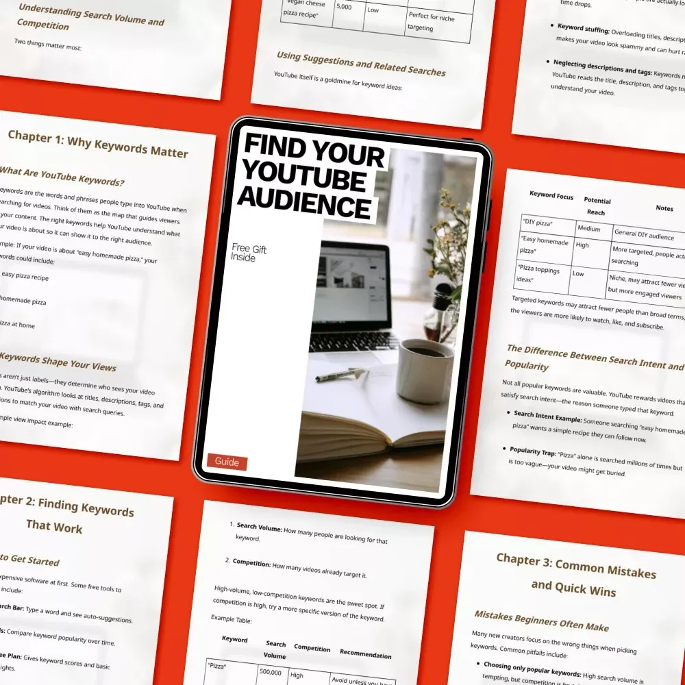 Find Your YouTube Audience – Beginner’s Guide to YouTube Keyword Research for Beginners, Grow Views, Understand Search Intent, Simple SEO Strategy for New Creators