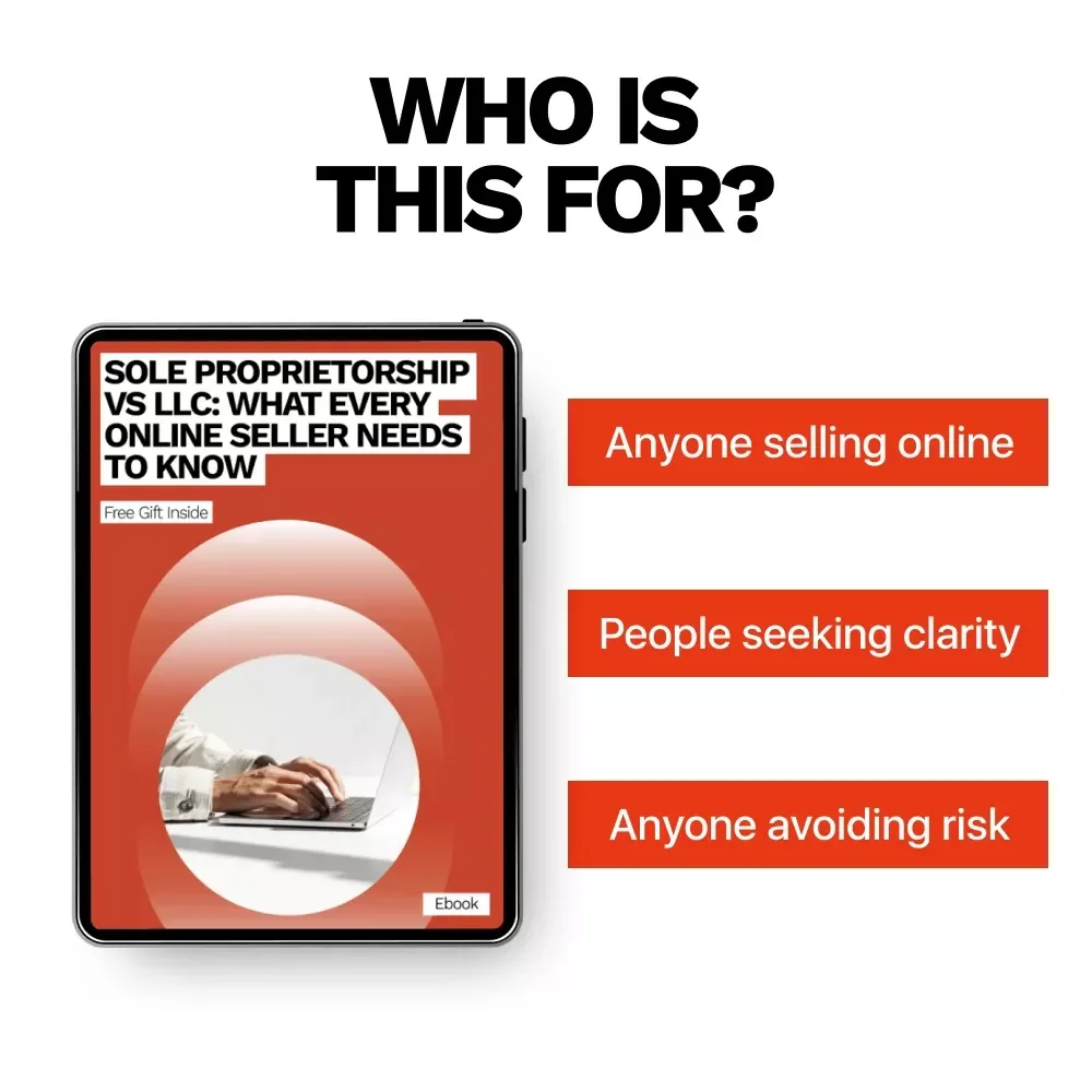 Sole Proprietorship vs LLC: What Every Online Seller Needs to Know | Clear Legal & Tax Guide for Ecommerce Entrepreneurs | sole proprietorship vs llc for online sellers