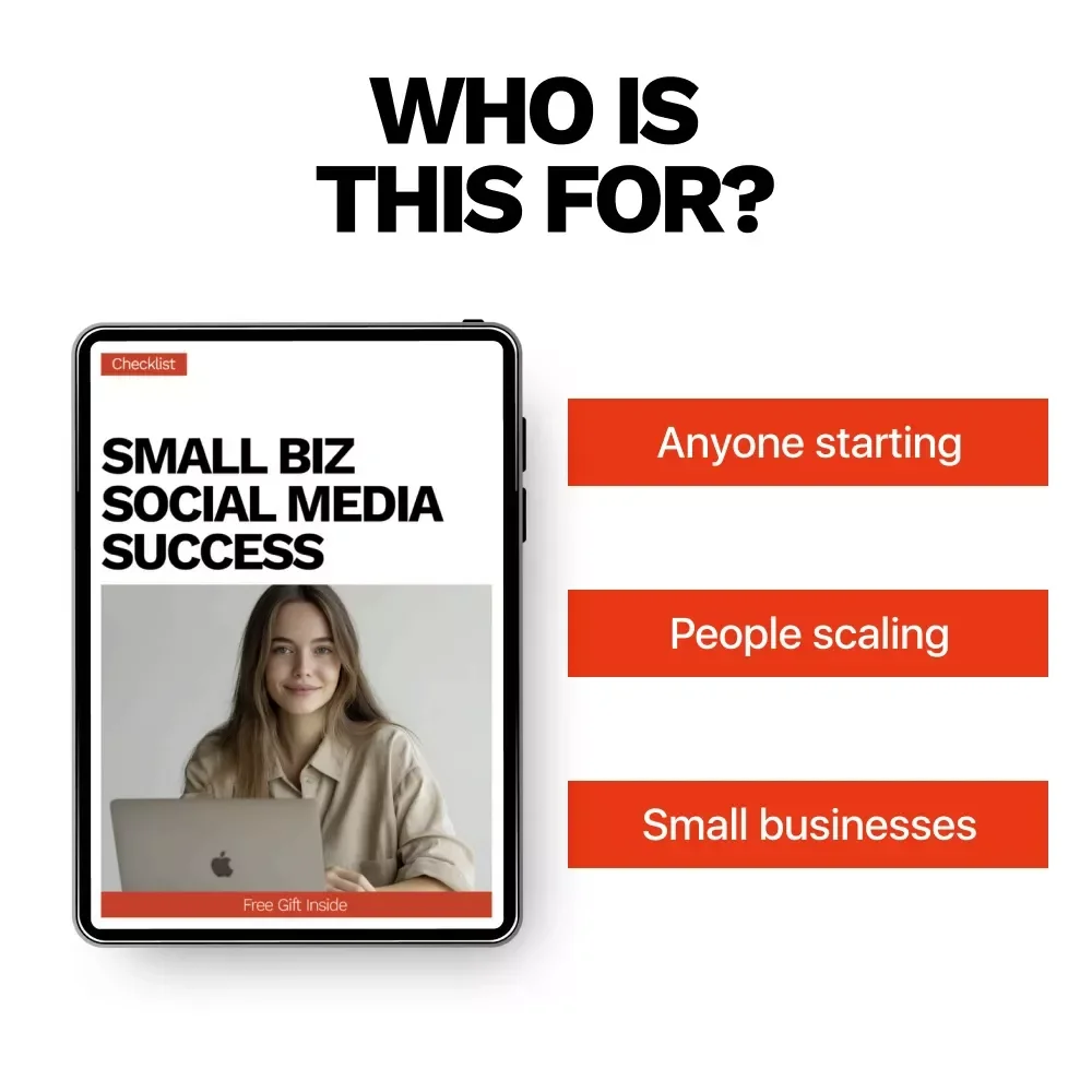 Small Biz Social Media Success Checklist – Find the best social media platform for small business growth, content planning & audience strategy